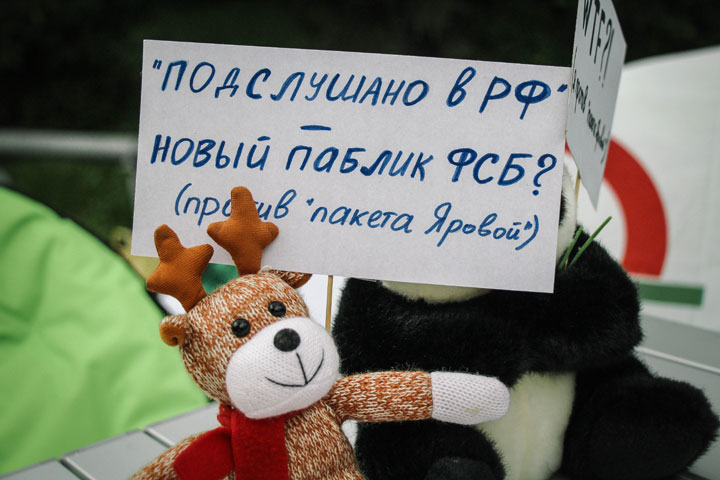 «Таня, сегодня ты — террорист»: новосибирцы выступили против закона Яровой-Озерова