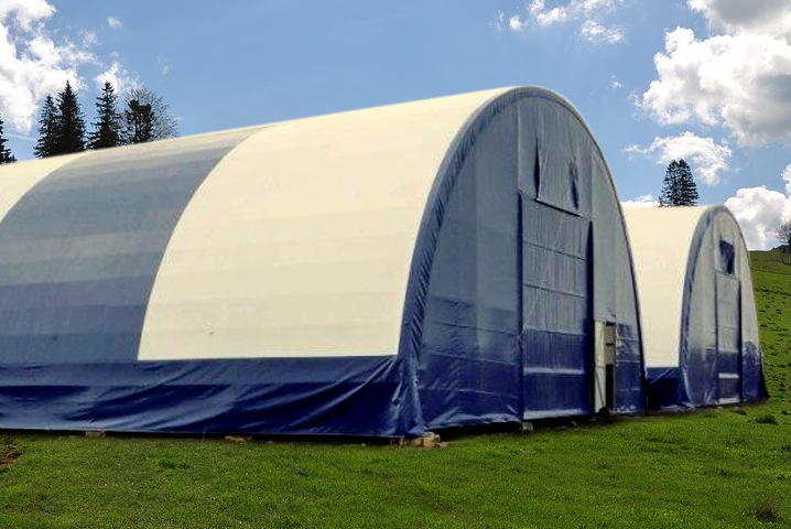 Каркасно-тентовые ангары производство под ключ