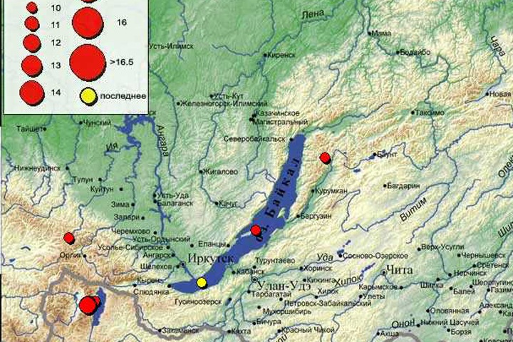 Землетрясение произошло у Листвянки на Байкале Землетрясение произошло у Листвянки на Байкале