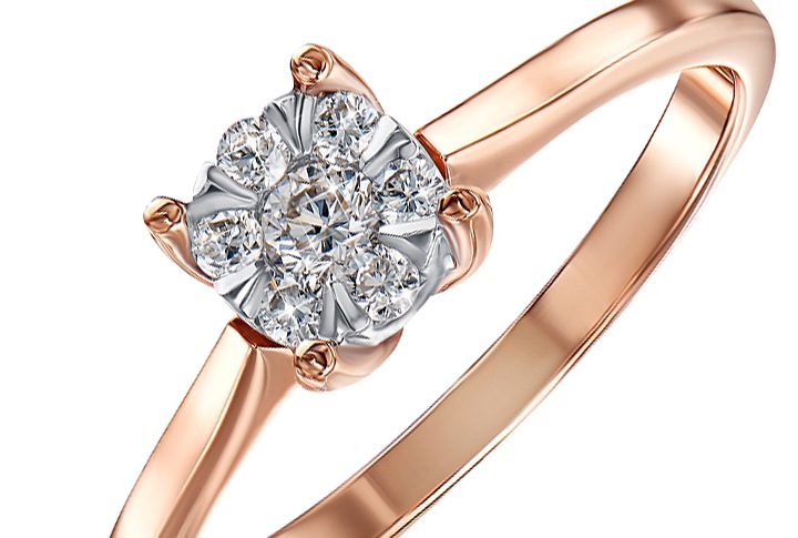 Идеальный тандем для колец – золото и бриллианты Идеальный тандем для колец – золото и бриллианты