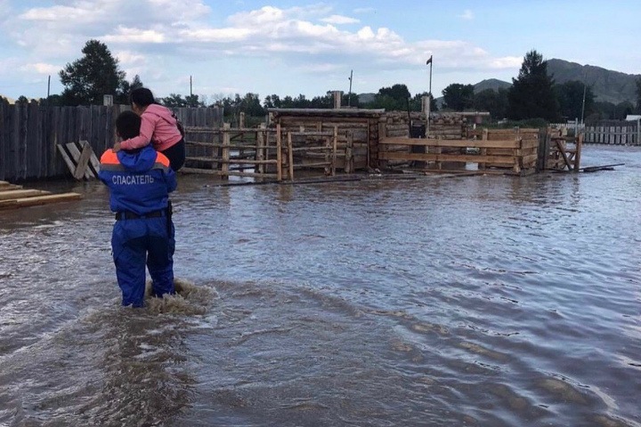 Дожди подтопили Туву Дожди подтопили Туву